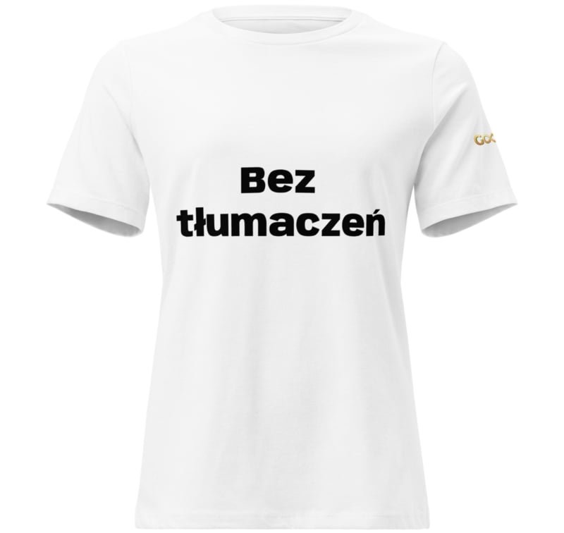 Produkt: Koszulka damska | Kolor: biały | Nadruk: Bez tłumaczeń | GOYAH